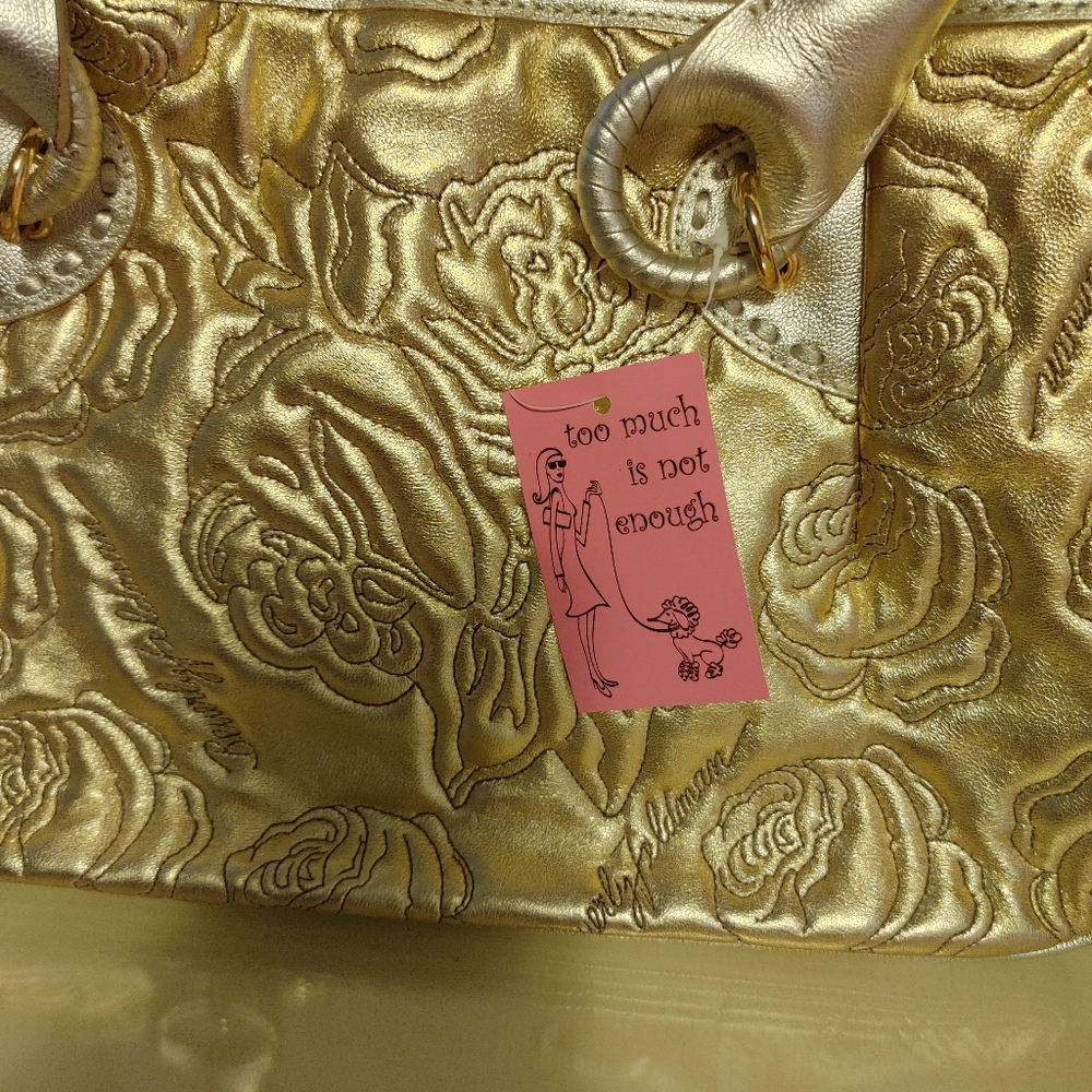 Vintage Beverly Feldman gold/patina handheld bag - Picture 2 of 7